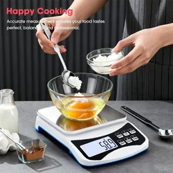 Precision Electronic Kitchen Scale - High - Accuracy Digital Display for Lab and Food Use (Battery Not Included) (WHITE)