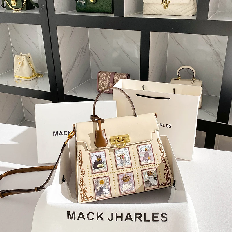 حقيبة يد فاخرة وعصرية لعام 2025، بتصميم تقليدي ممي...