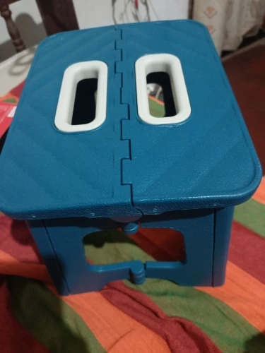 Folding stool; Handheld footstool plastic children's bench photo review