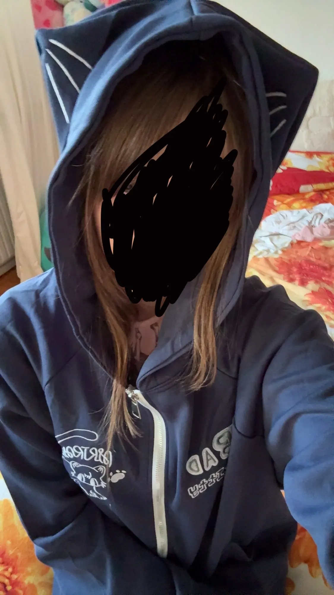 Eared Hoodie - Harauku Aesthetic photo review