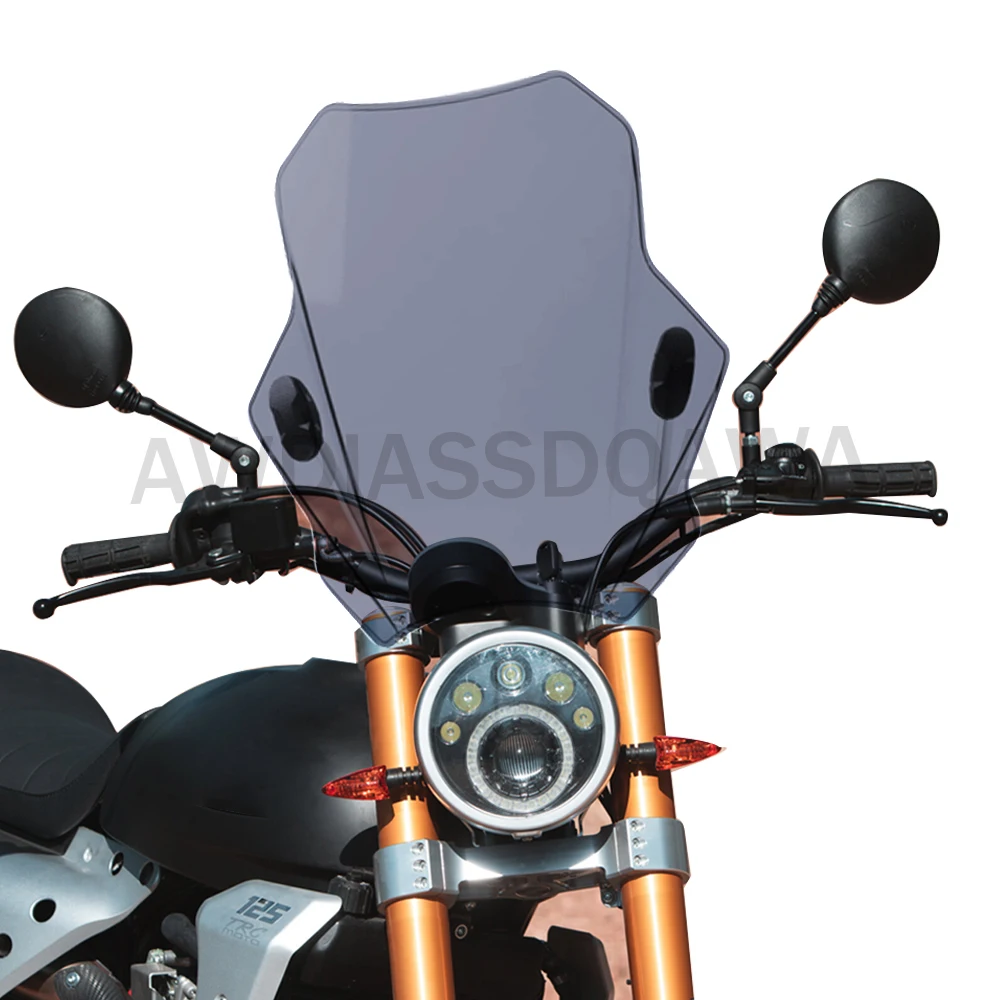 Per Fantic Caballero Flat Track 125 500 Parabrezza Moto Parabrezza Coperture Schermo Fumo Lente Moto Deflettore