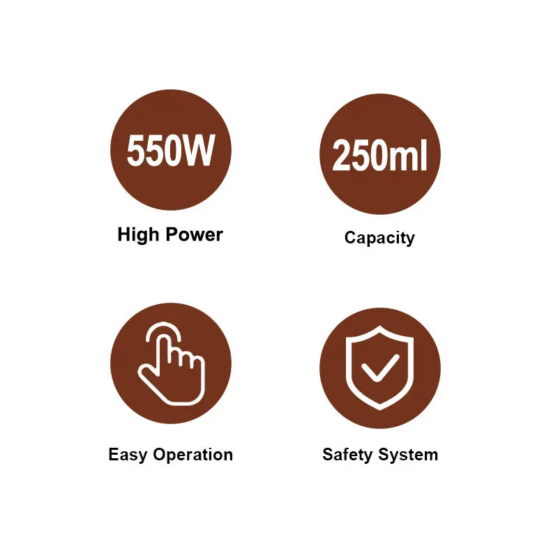 Electric Coffee Maker for Instant coffee 250Ml for Single Cup Coffee Pot Tea Pot 550W Home Appliance Pod maker