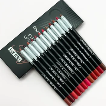 12pc Matte Lip Liners Set, 12 Assorted Colors, Gift Set, Long-Lasting 2