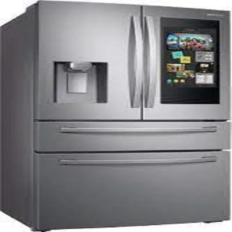Authentic Smart 28 cu. ft. 4-Door French Door Refrigerator with 21.5 Touch Screen Family Hub in Stainless Steel
