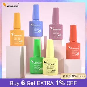 VENALISA Nail Gel Polish VIP4 New 7.5ml Hema Free Semi Permanent Soak off UVLED Nail Gel Varnish Gorgeous Color Nail Gel Lacquer