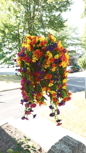 Artificial Flower New Artificial Hanging Flowers and Plants Easter Decoration 2025 UV-resistant and Realistic Room Decor Wedding photo review