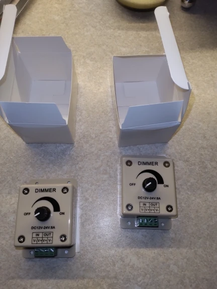 White LED Dimmer Adjustable Brightness Led Strip Controller Switch photo review