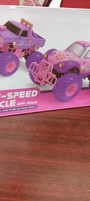 Pink Rc Car Electric Drive Off-Road 2.4G Big Wheel High Speed Purple Remote Control Trucks Girls Toys for Children photo review