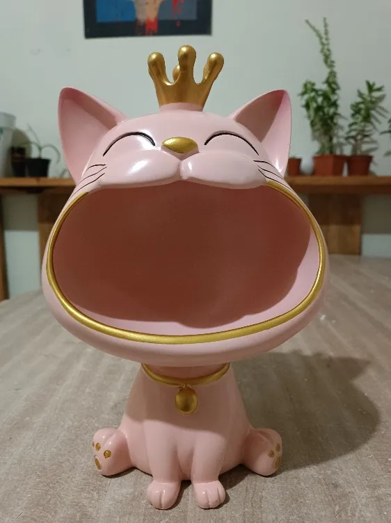 Pawsperity Keeper, Lucky Cat Statue with Storage Box photo review