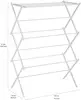 Foldable Laundry Drying Rack - 29.5"W x 41.8"H Portable for Indoor/Outdoor Use (White) 4
