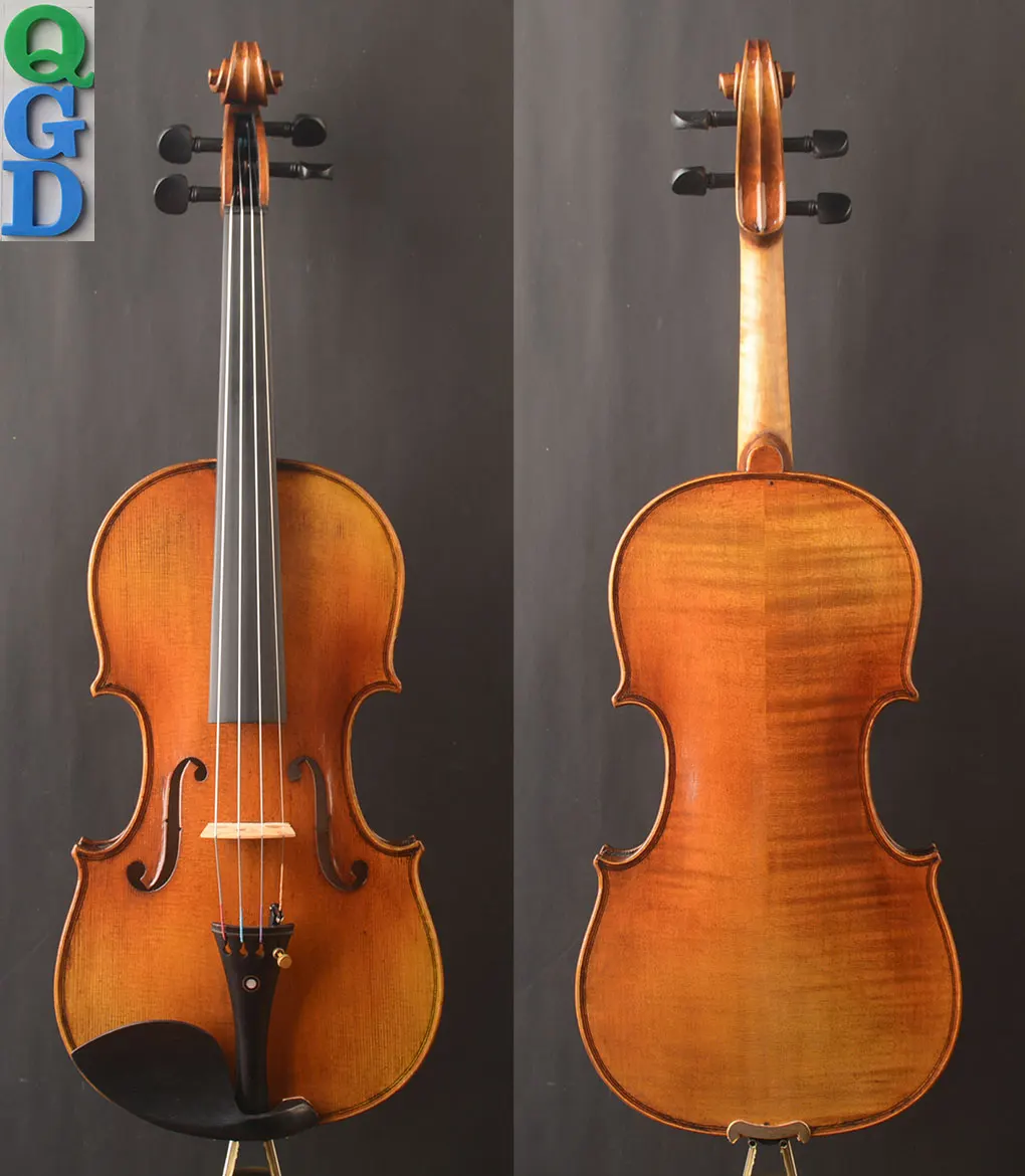 Oil ant! Antonio Stradivari "The cremoneser"1715 copy violin ,Warm rich tone