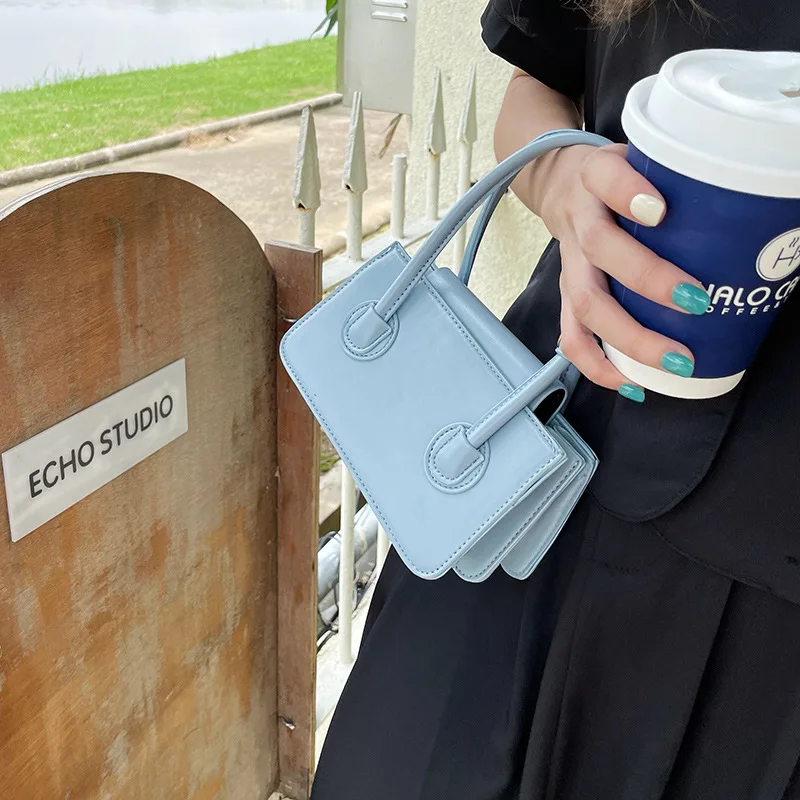 

Minority Women's Bag Minimalist Mini Pink Small Square Bag 2023 New Style Foreign Style Small Bag Portable Diagonal Bag Trend