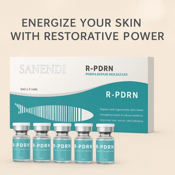 Salmon PDRN Serum for Facial Hair Dr.Pen Hyaluronic Acid DEEP HYDRATION Skin booster Anti-aging 5ML*5Vials 1
