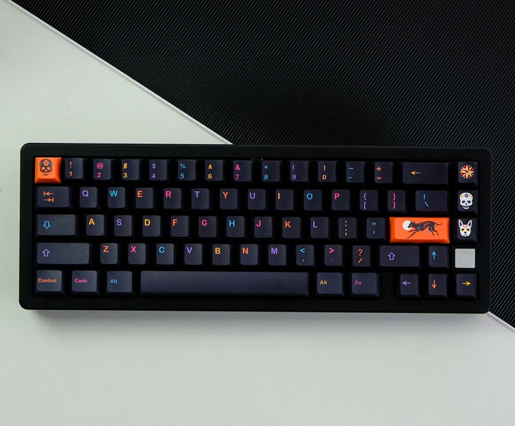 chaves gmk mictlan keycaps cereja perfil pbt tintura sublimação teclado mecânico para mx switch com shift