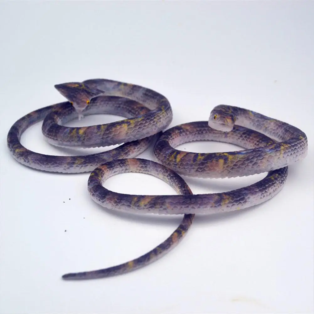 Fake Rubber Snake 70cm With Line Simulation Prank Toy Realistic Lifelike Scare Prank Gag Gift Joke Toys Kids