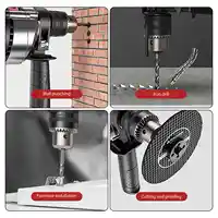 Perceuse électrique à percussion multifonction, vitesse Variable, bois, métal, pierre, coupe de trous muraux domestiques, outils électriques de perçage 6