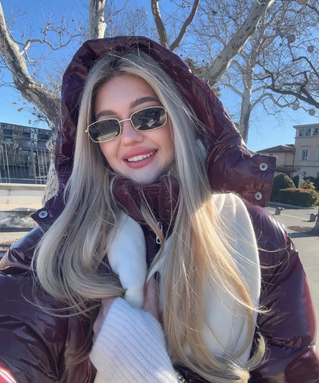 Glossy Padded Puffer Jacket - Women's Winter Coat