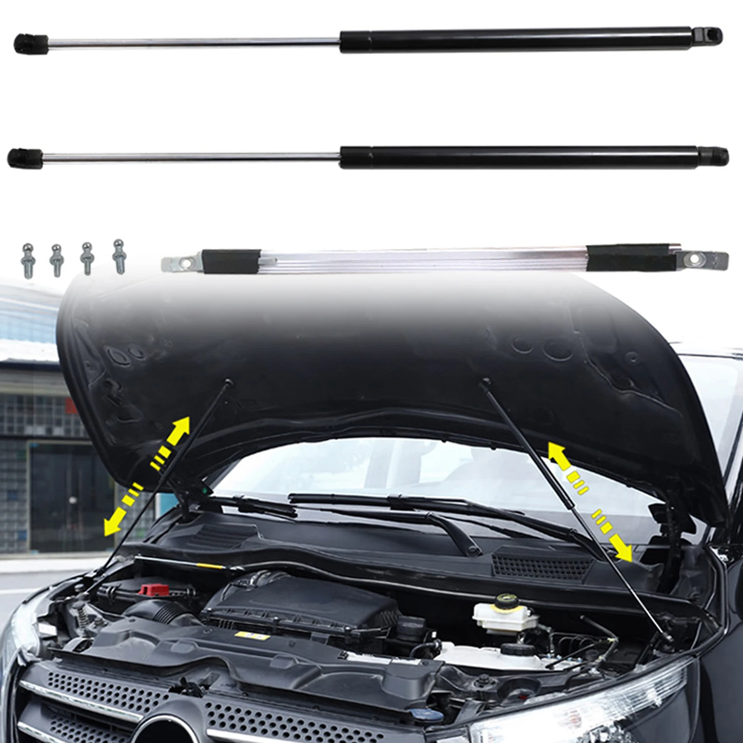 For Mercedes-Benz Vito W447 2014-2023 Car Accessories Stainless Steel Front  Bonnet Hood Lift Support Shock Struts 1 Set
