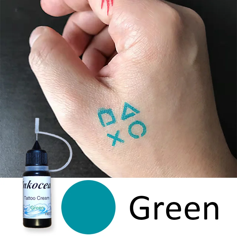 Temporary Tattoo Ink 10ml Liquid Tattoo Paste Black Brown Red Brown henna cones For Temporary Sticker Body Paint tattoo ink