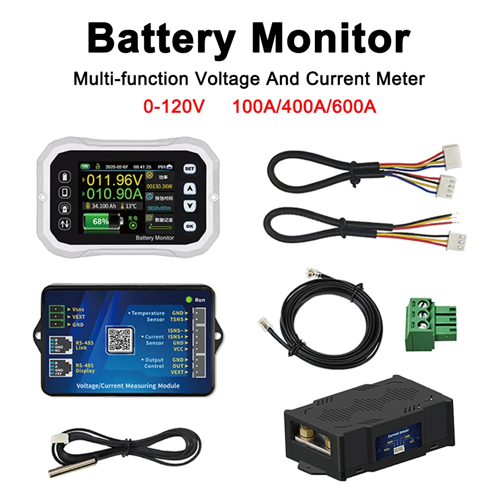 

KH-F Battery Manager Capacity Tester High-precision Voltage Current Coulomb Meter Car Battery Indicator Voltmeter Battery