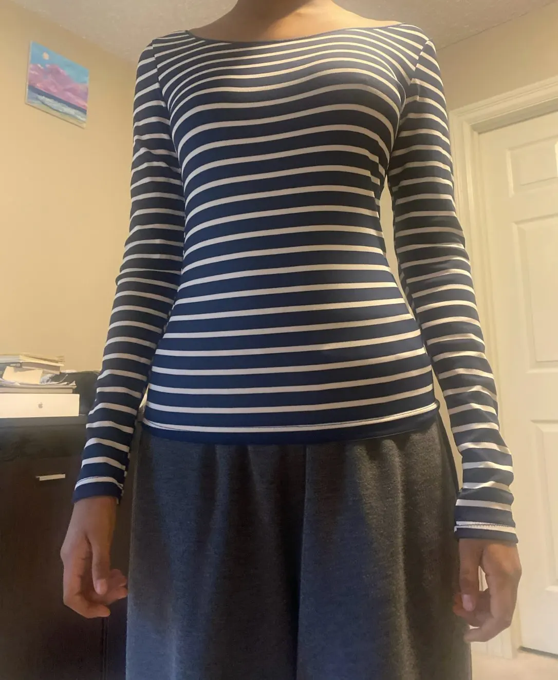 Grunge Striped Long Sleeve, customer photo