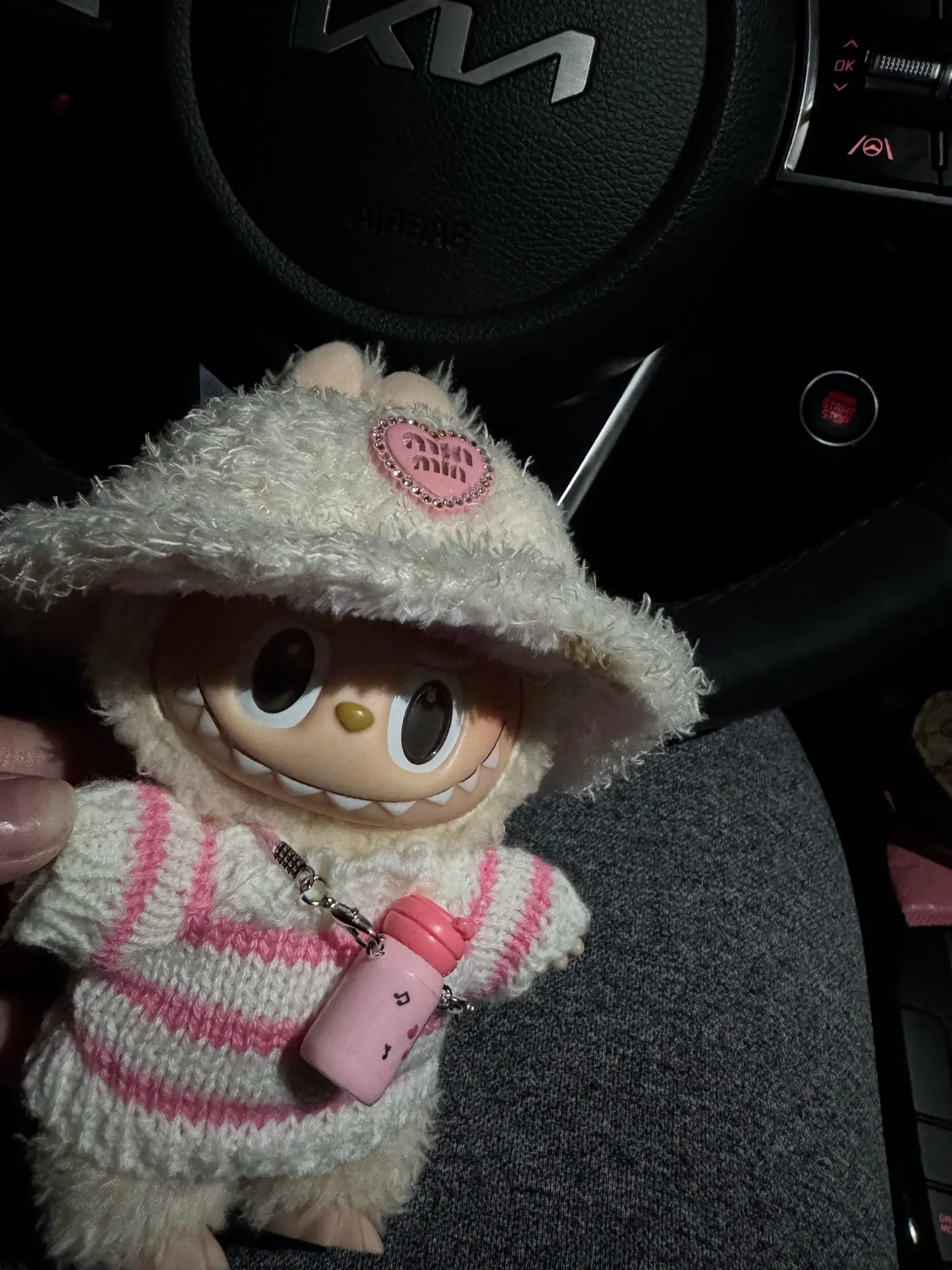 Labubu Doll Clothes: 15/17CM Idol Kpop Style Mini Plush Overalls Set photo review