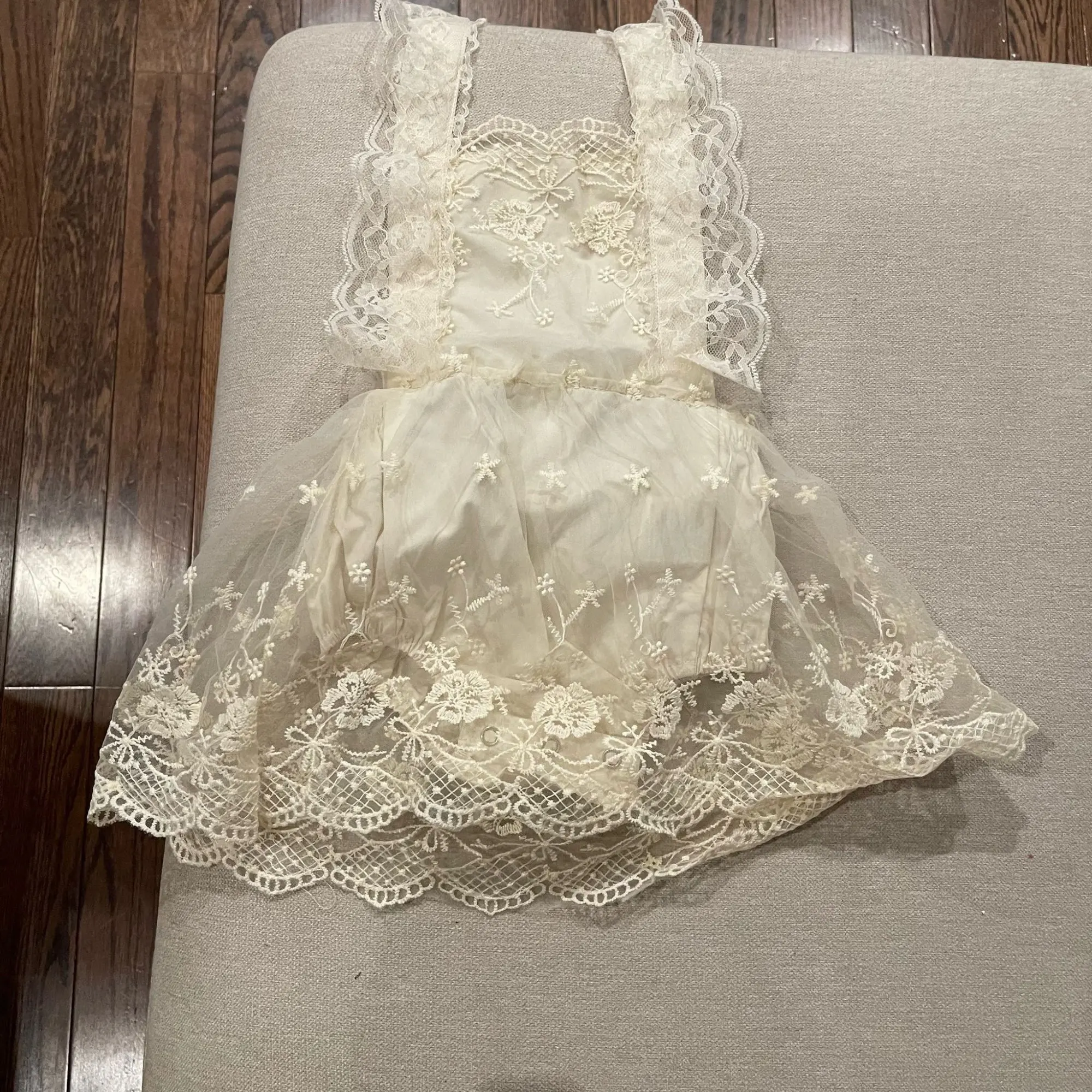 Lioraitiin Off Shoulder Lace Floral Bodysuit photo review