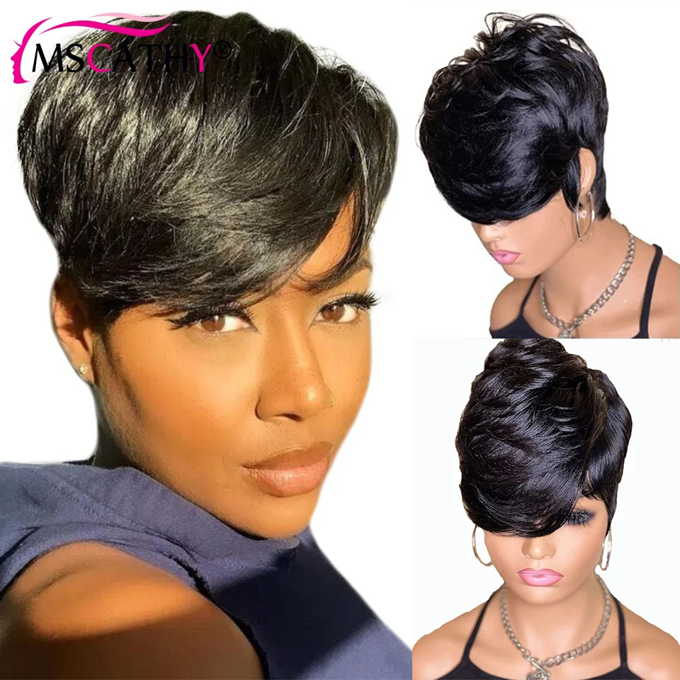 Парики черного цвета без клея