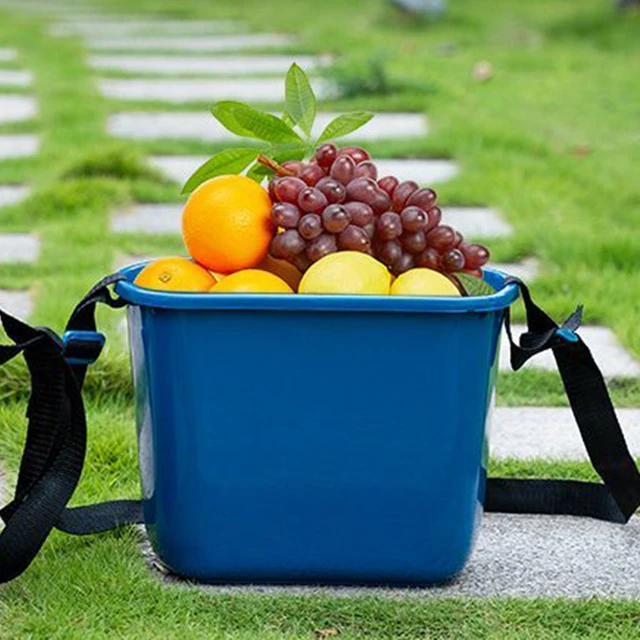 Berry Picking Basket with Adjustable Strap Fruit Harvest Basket Organizer Compact Gardening Tool for Park Backyard Farm 4