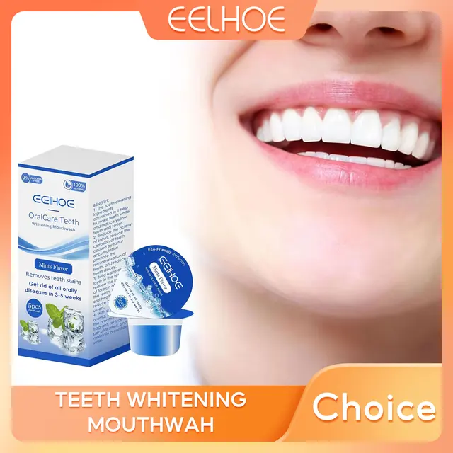 EELHOE Teeth Mouth Wash Whitening Teeth Black Stains Remover Brighten Teeth Mouthwash Bad Breath Treatment Mouth Freshener 10pcs 1