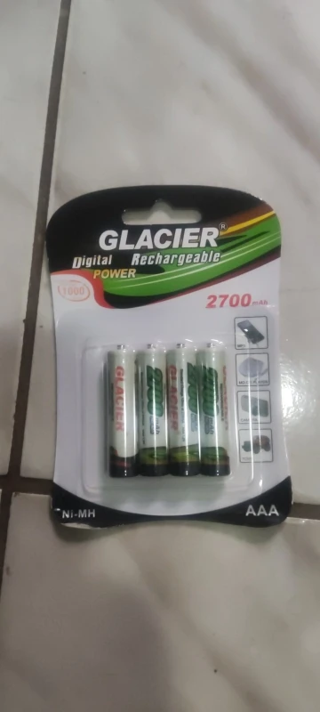 SKYTUR Conjunto de Pilhas Verdes AAA com 4 Unidades Recarregaveis 2700mAh Ni-MH - ENVIO RÁPIDO PARA TODO O BRASIL photo review