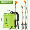 VAXMAY Garden Pesticide Sprayer Automatic Knapsack Power Sprayer 12L for Garden Battery Backpack Sprayer 3