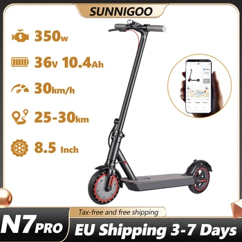 N7PRO Scooter elettrico per adulti Pieghevole monopattino elettrico leggero 10.4AH 30KM Gamma EScooter 25 o 30KM/H Velocità massima