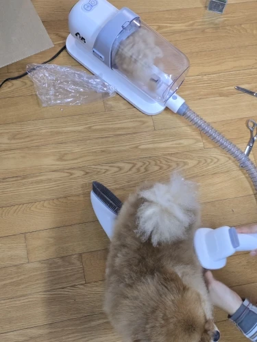 5-in-1 Dog Grooming Vacuum Kit – Quiet 2.3L Pet Hair Remover & Clipper photo review