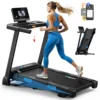 7029-095b58.jpg MERACH Foldable Treadmill T12 Incline Quiet Treadmills Double Deck Technology 4 Silicone Shock Cushion Heart Rate Monitoring