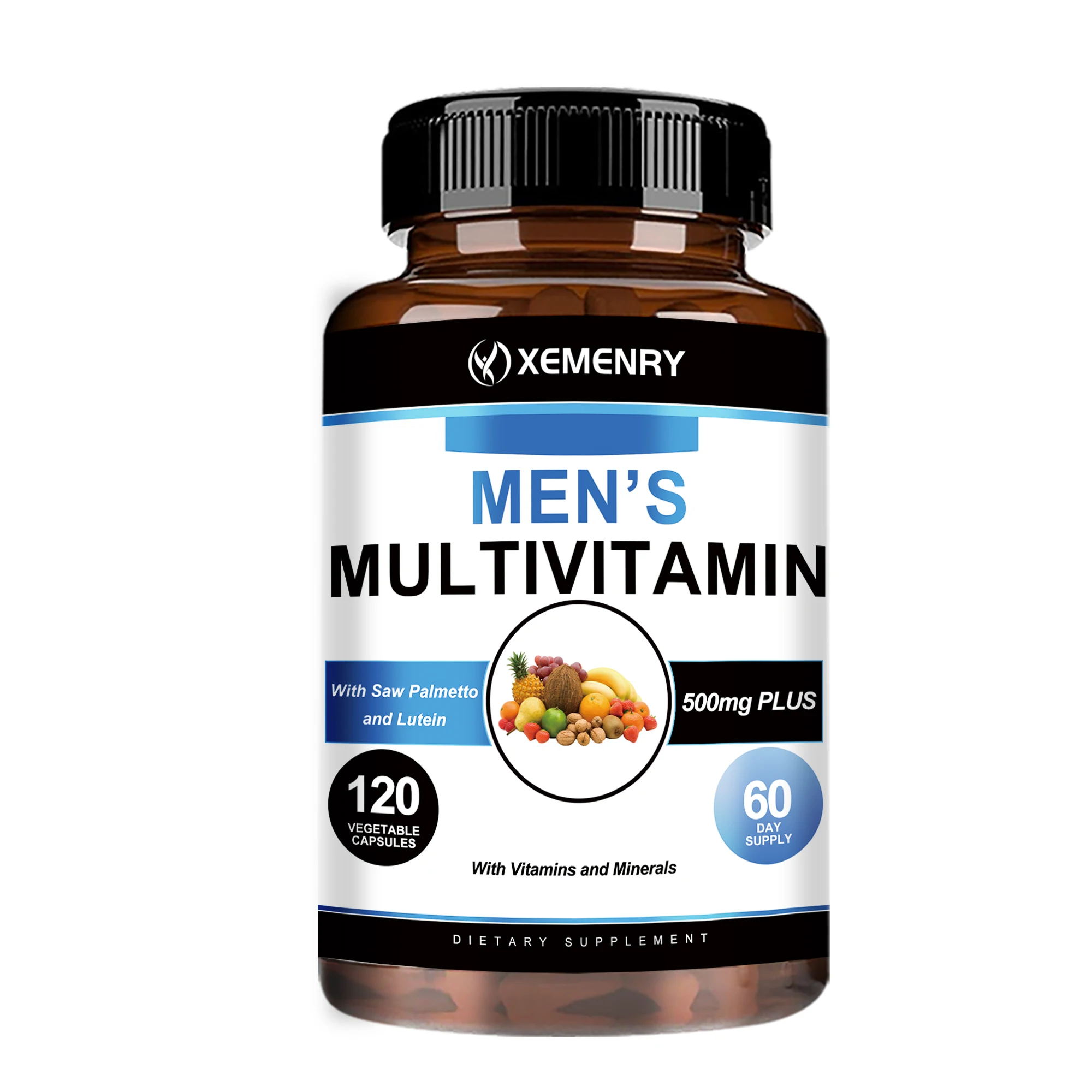 thumbnail image 1 of Suplementos multivitamínicos para hombres: antioxidantes, huesos, inmunidad, energía, metabolismo y función muscular - 120 s, 1 of 5