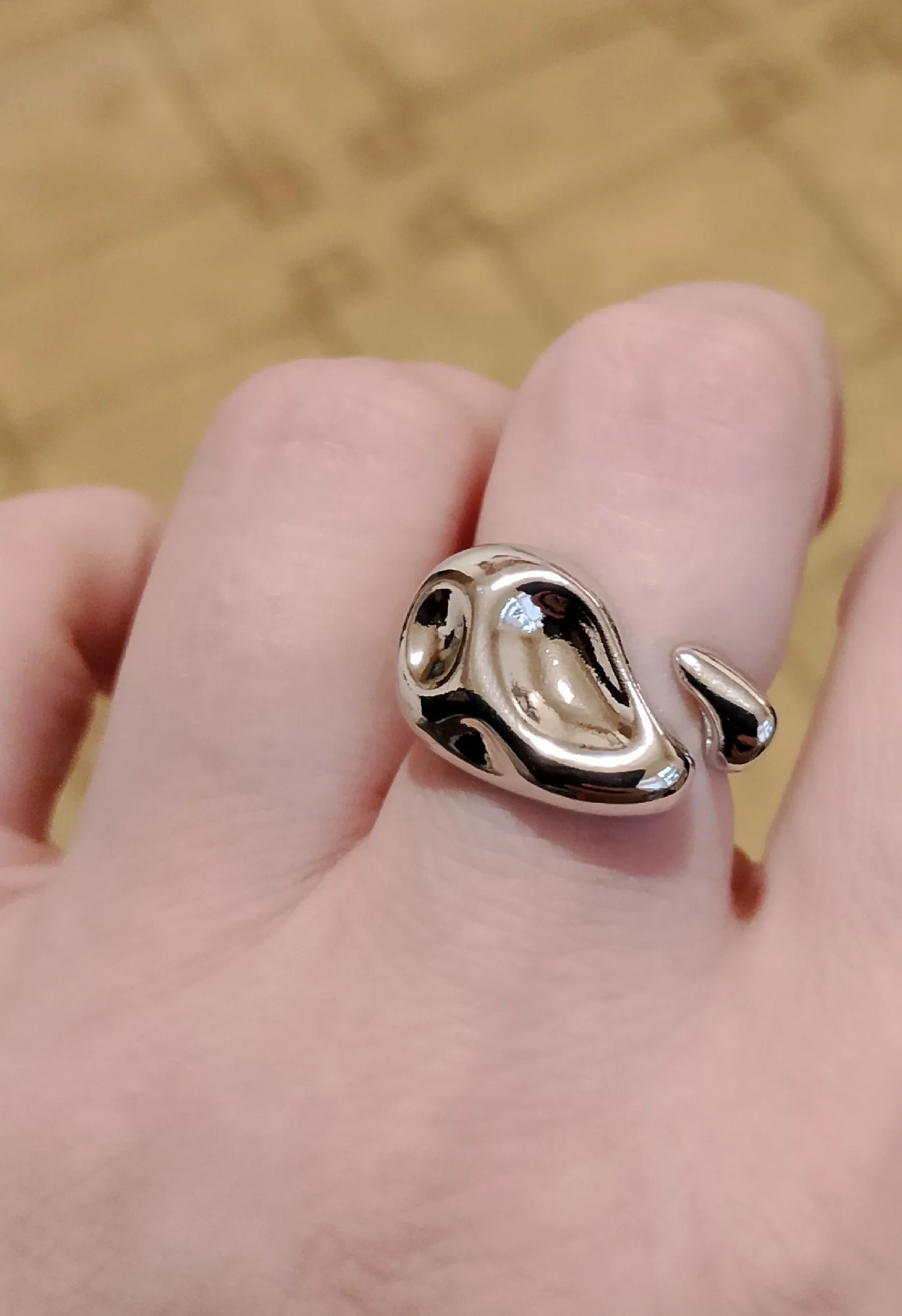 Adjustable Colorful Drip Glaze Ring photo review