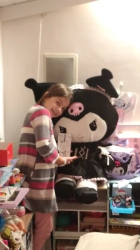 Kuromi Soft Plush Throw Pillow photo review