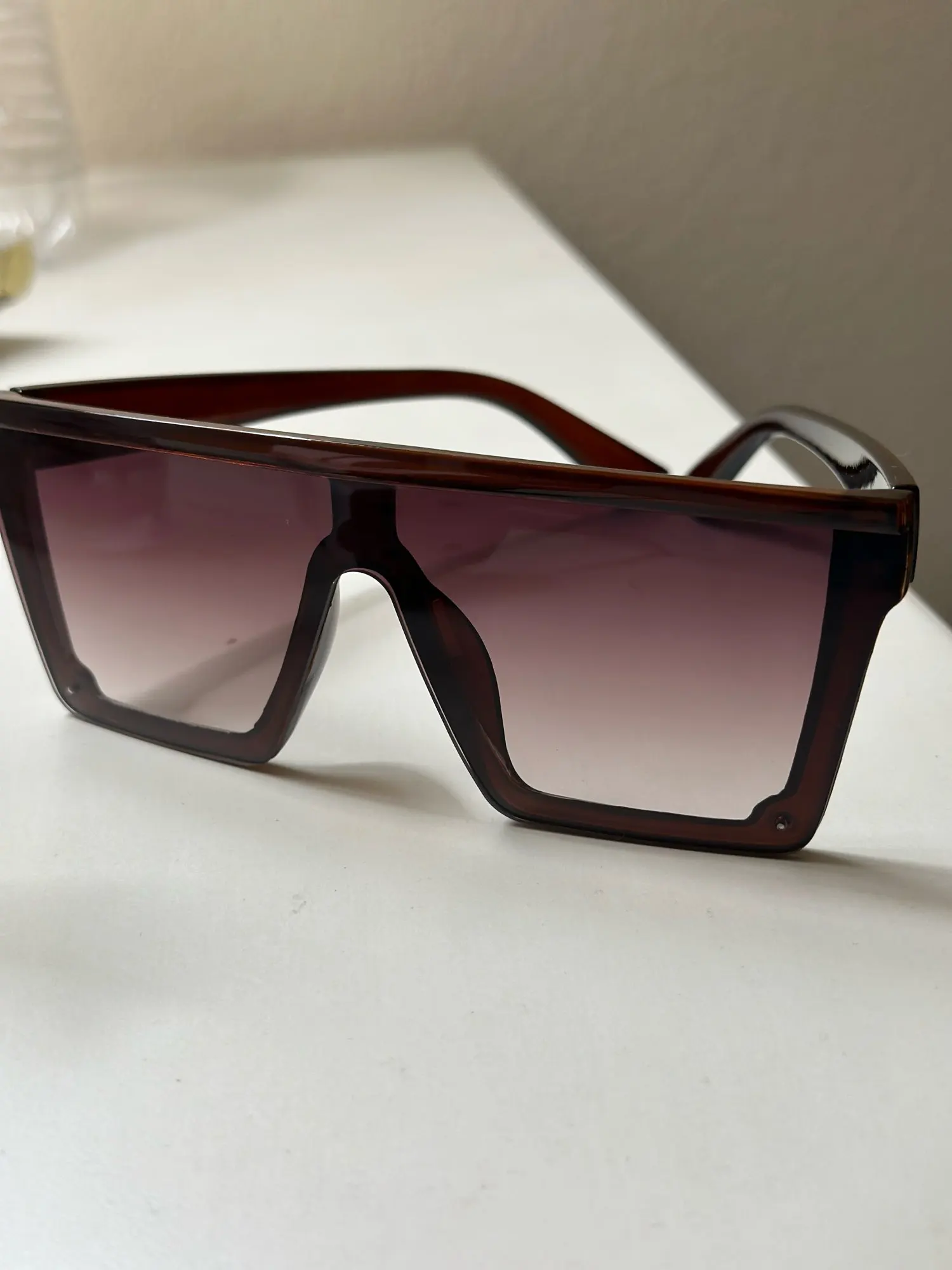 Thick Square Sunglasses New Fashion Luxury photo review