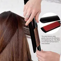 Titanium Plate Hair Flat Iron 470°F Keratin Treatment Hair Straightener Professional Salon Hair Styling Tools 110-240V 2