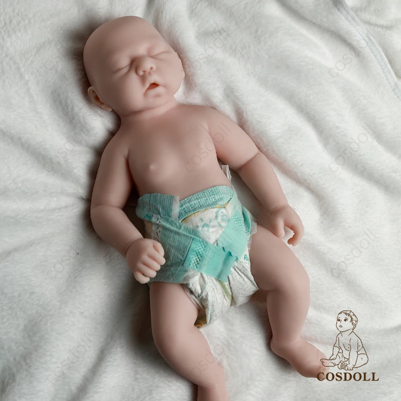 Cosdoll-生まれたばかりの赤ちゃんの人形,100% シリコーン,塗装