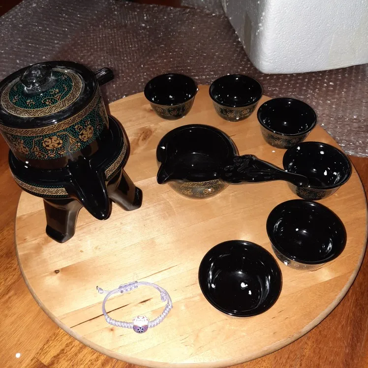 8 Pcs Ceramic Travel Tea Sets Chinese Portable Ceramic Bone China Teaset Gaiwan Teacup Porcelain Tea Cup The Kung Fu Teapot Set photo review