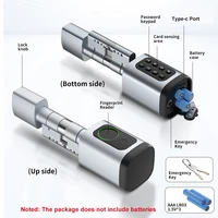 RAYKUBE V1 Adjustable TT Lock/ Tuya Bluetooth Smart Fingerprint Digital Cylinder Lock with APP/Password/RFID Card/Key  unlock - Image 2