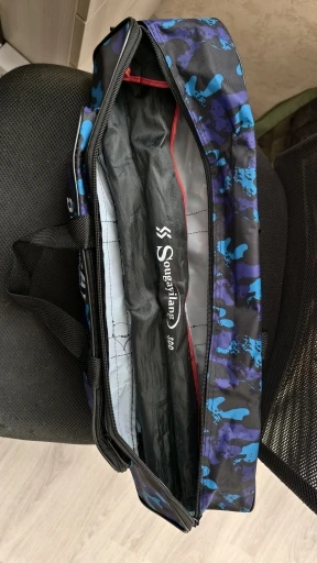 Sougayilang Professional Fishing Rod Case 57cm Durable Oxford Bag Striped Pattern MultiFunctional Waterproof Fishing Gear Pouch photo review