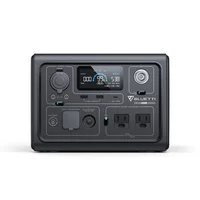 【US Plug】BLUETTI EB3A Portable Power Statio, 268Wh LiFePO4 Battery, Backup 600W AC Outlets, Solar Generator for Outdoor Camping 1