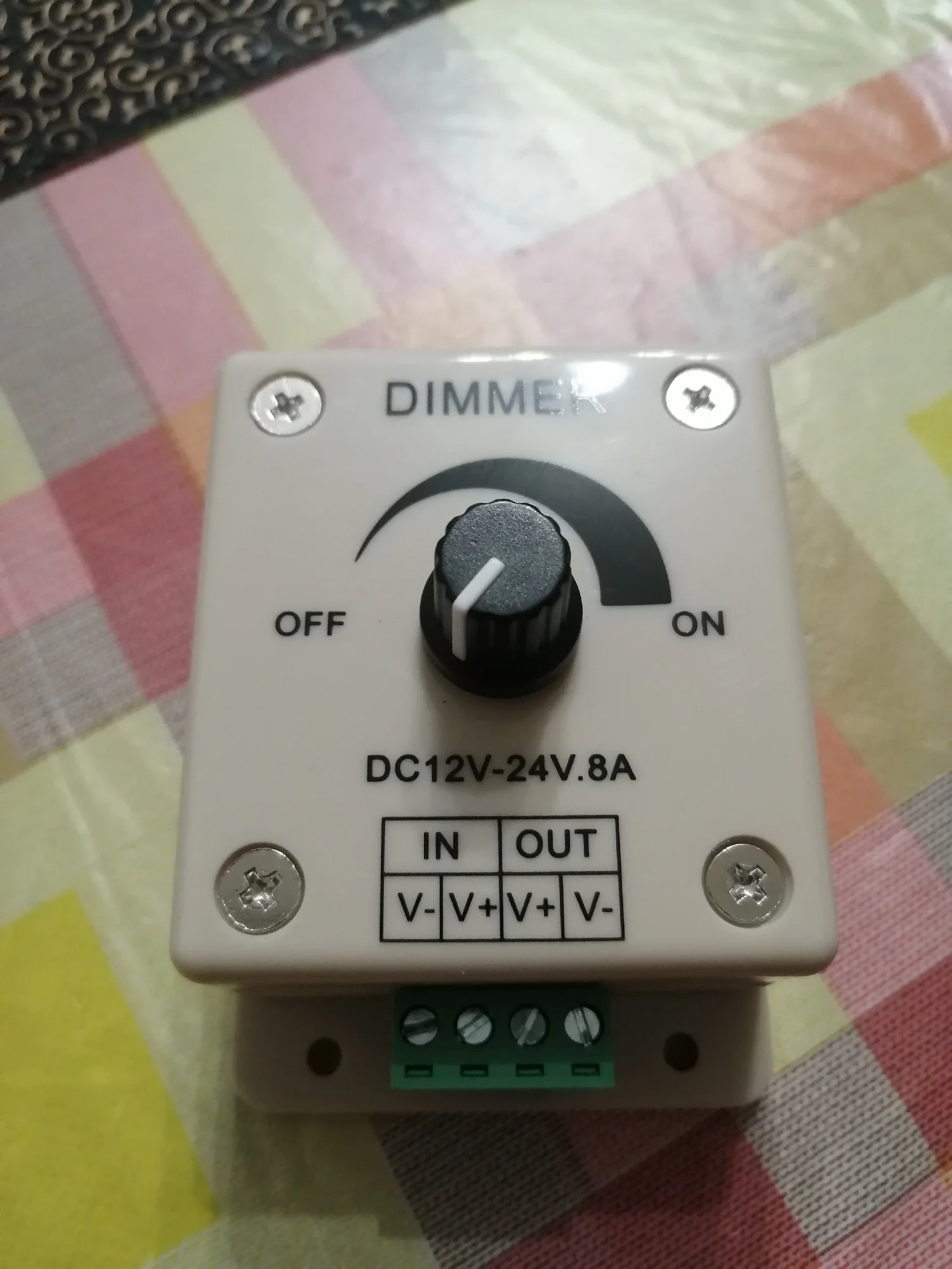 White LED Dimmer Adjustable Brightness Led Strip Controller Switch photo review