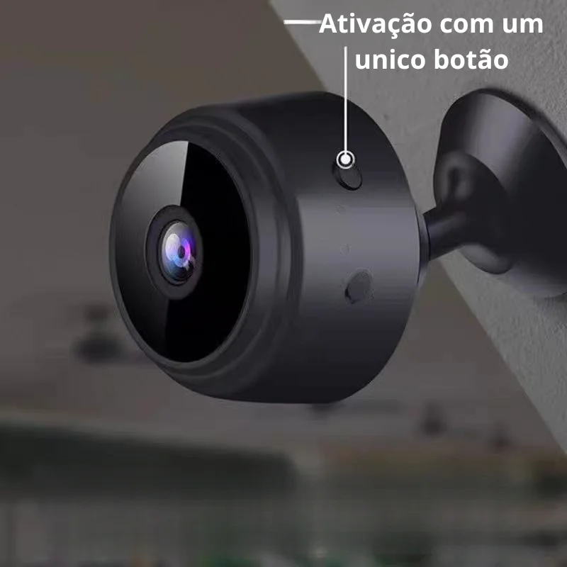 Mini Câmera Inteligente WiFi, Câmera de Vídeo HD 1080P, Conectividade WiFi Multiuso, Voz Sem Mini Câmera Inteligente WiFi, Câmera de Vídeo HD 1080P, Conectividade WiFi Multiuso, Voz Sem