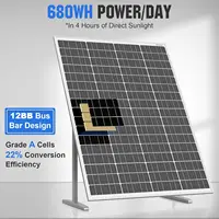 Module solaire monocristallin ECO-WORTHY, panneau solaire 170 W, 12 V, idéal pour la charge de batteries 12 V pour caravanes, jardins, camping-cars, bateaux et toits de maisons 2