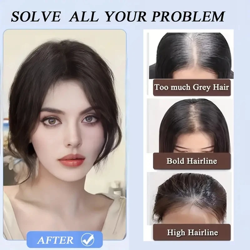 Natural Human Hair Clip In Bangs Extensions Image 7