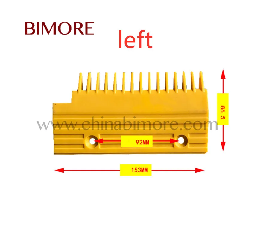 10개 ABS BIMORE 에스컬레이터 빗 655B013H06 HE655B013 중앙 왼쪽 오른쪽